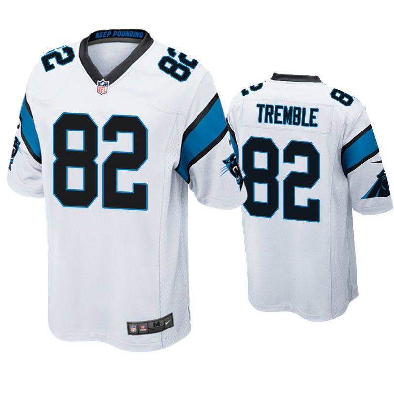Men Carolina Panthers #82 Tommy Tremble Nike White Game NFL Jersey->carolina panthers->NFL Jersey